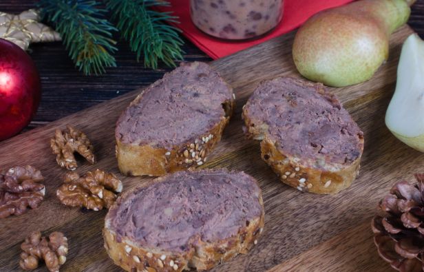 Birnen Walnuss Leberwurst