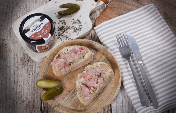 Hausmacher Schweinesülze im Glas