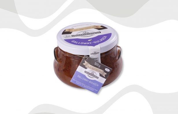 Gallowaygulasch im Glas